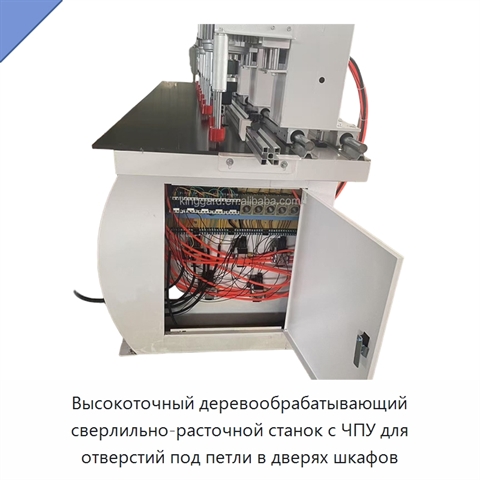 Высокоточный деревообрабатывающий сверлильно-расточной станок с ЧПУ для отверстий под петли в дверях шкафов