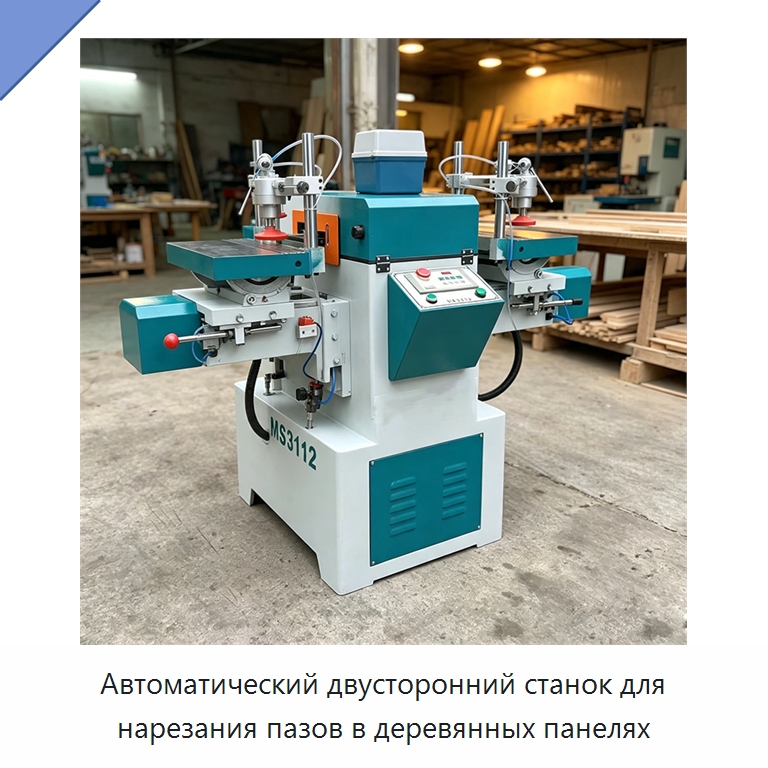 Автоматический двусторонний станок для нарезания пазов в деревянных панелях — Специальное деревообрабатывающее оборудование